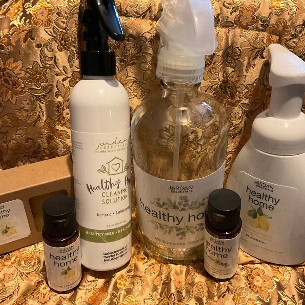 Healthy Home Care Kit Cleaning Set Lemon Essential Oil Bundle-Jordan Essentials